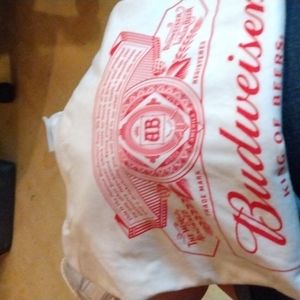 Small white Budweiser t shirt. New